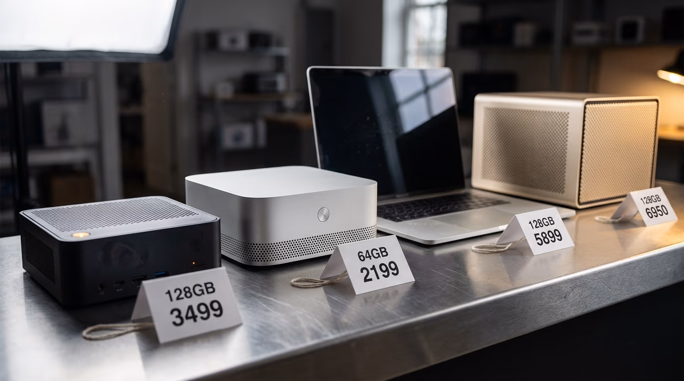 Best computer for local AI in 2026, ranked by what a gigabyte costs